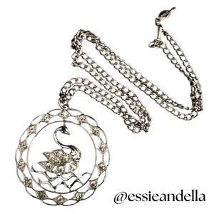 Sarah Coventry Swan Lake pendant 1974